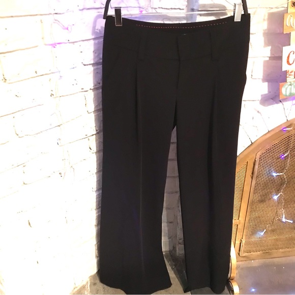 🖤Alice + Olivia To Work Wide Leg Trouser Pant in Black Size 2 - Picture 4 of 12